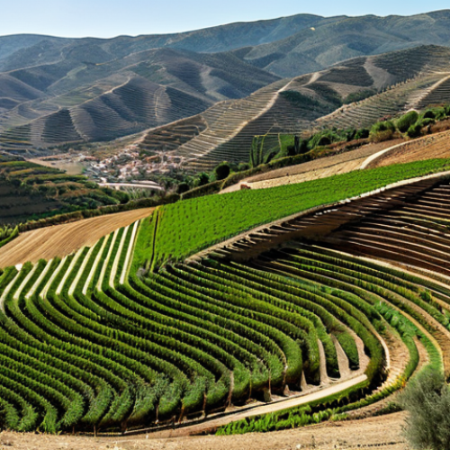 Home 10 **
A vast, panoramic view of the Andalusian countryside, highlighting the efforts to combat desertification. Terraced farming is visible, along with drought-resistant vegetation and innovative irrigation systems. The image should convey hope and resilience. Include the keywords: "sustainable agriculture," "water conservation," "environmental restoration," "safe for work," "appropriate content," "fully clothed," "professional," "modest clothing," "perfect anatomy," "correct proportions," "natural pose," "high quality."
**
