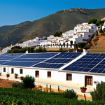 그린테크 및 환경 기업 - Solar Panel Transformation**

"A scenic view of a rural village in Andalusia, Spain, showcasing mode...