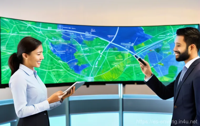 환경공학의 국제 협력 - **Global Environmental Collaboration: Weaving Green Bridges**
    "A diverse group of male and femal...