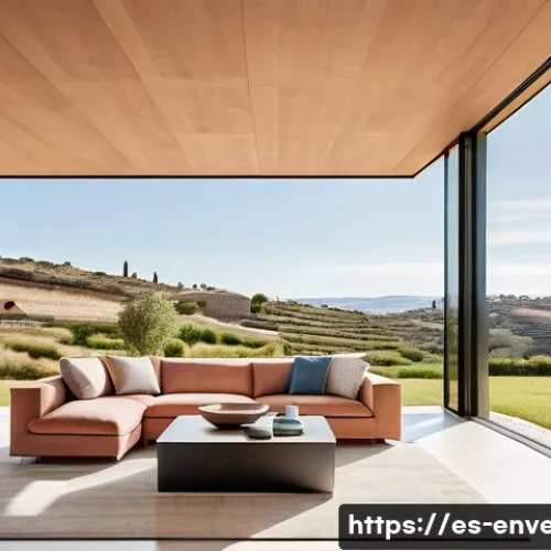 Home 28 친환경 에너지 기술 개발 - **Solar-Powered Smart Home in a Mediterranean Landscape**
A wide-angle, sun-drenched view of a m...