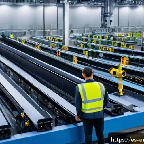 Home 30 재활용 및 자원 순환 기술 - A high-tech waste sorting facility in Madrid, Spain, featuring advanced AI-powered automatic classif...